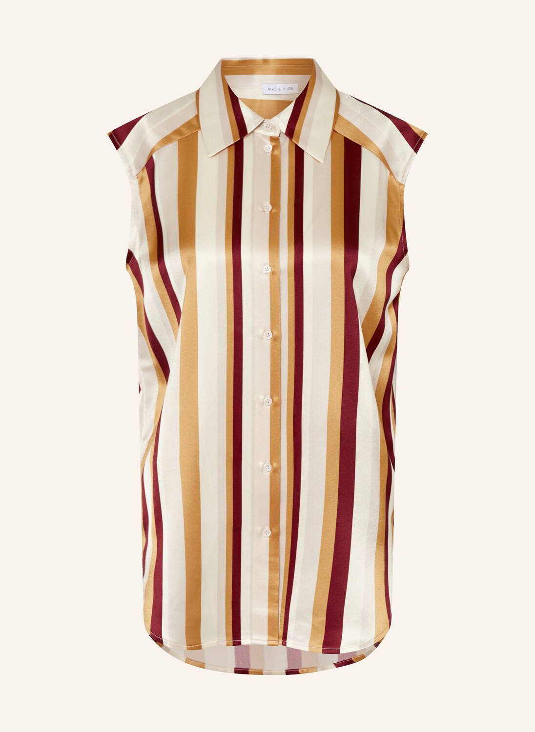 Атласная блузка-топ Mrs & Hugs, бежевый
Атласная блузка-топ Mrs & Hugs, бежевый