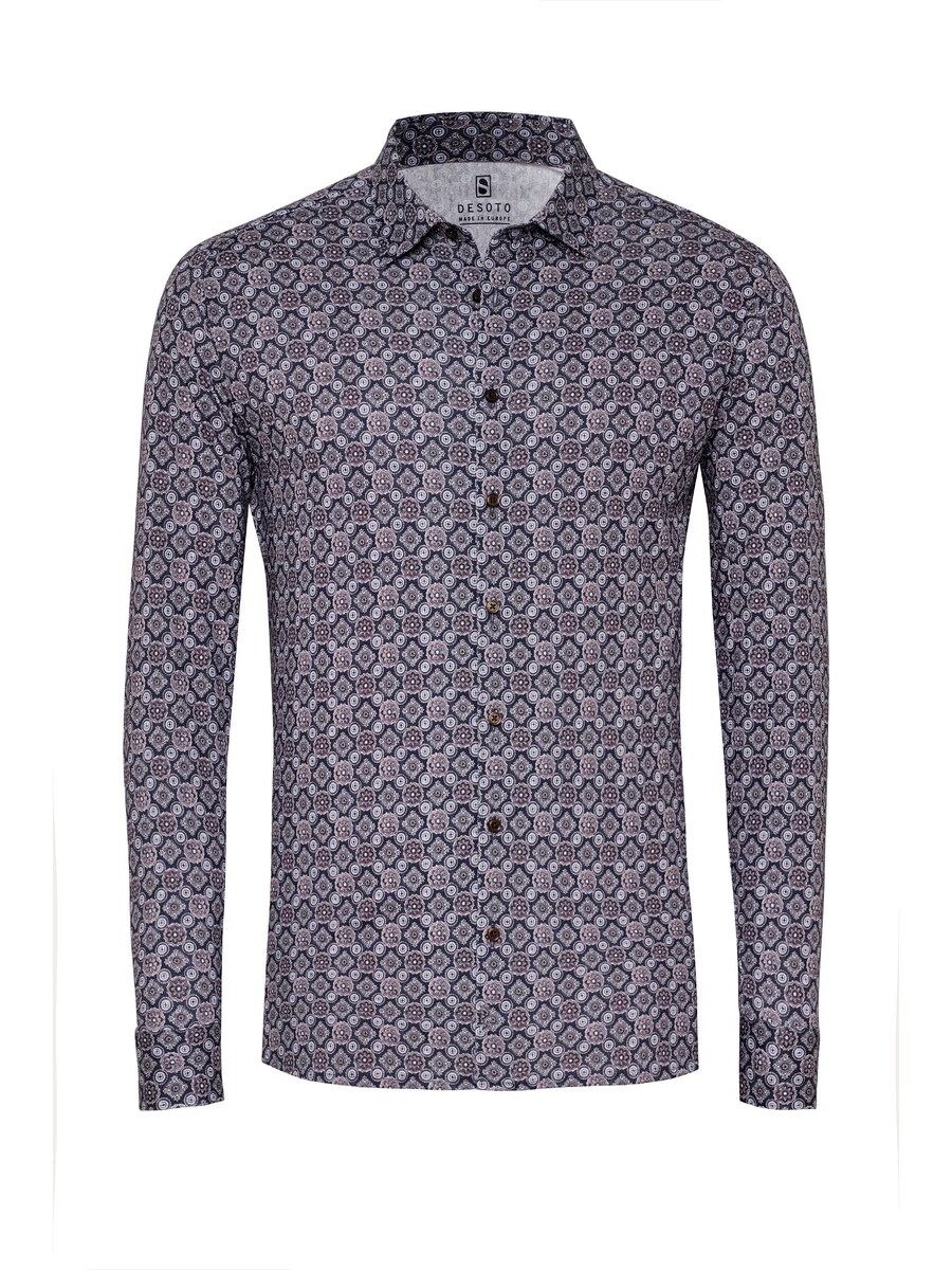 Рубашка Slim Fit на пуговицах DESOTO, темно-синий
Рубашка Slim Fit на пуговицах DESOTO, темно-синий