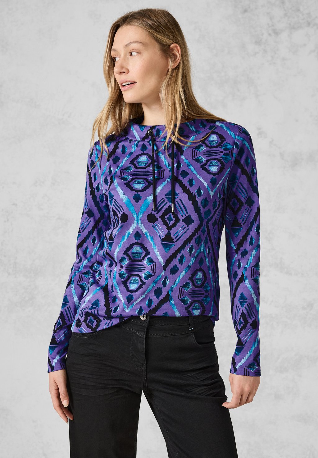 Топ с длинными рукавами Cecil, фиолетовый
Топ с длинными рукавами Cecil, фиолетовый