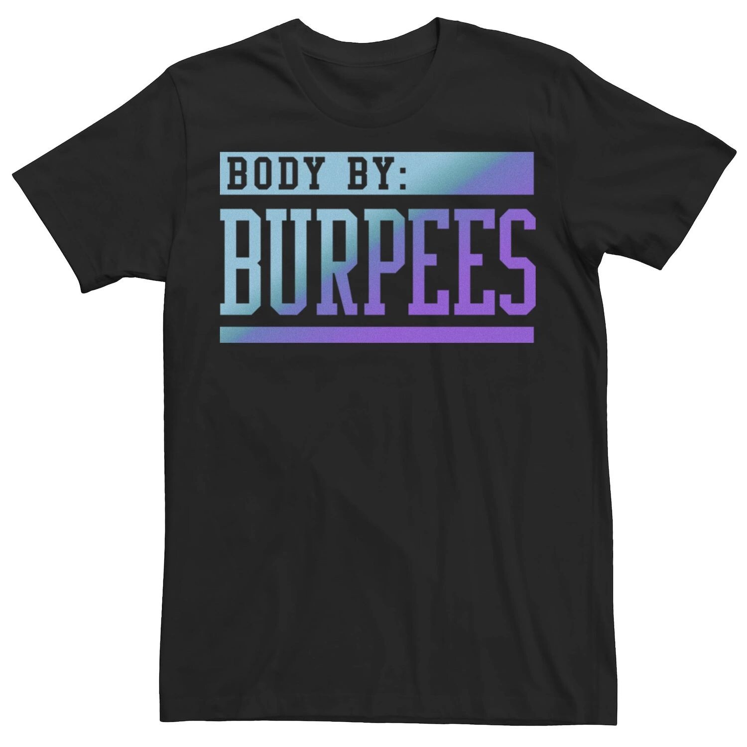 Мужская футболка Body By Burpees с графическим текстом и градиентом Licensed Character
Мужская футболка Body By Burpees с графическим текстом и градиентом Licensed Character