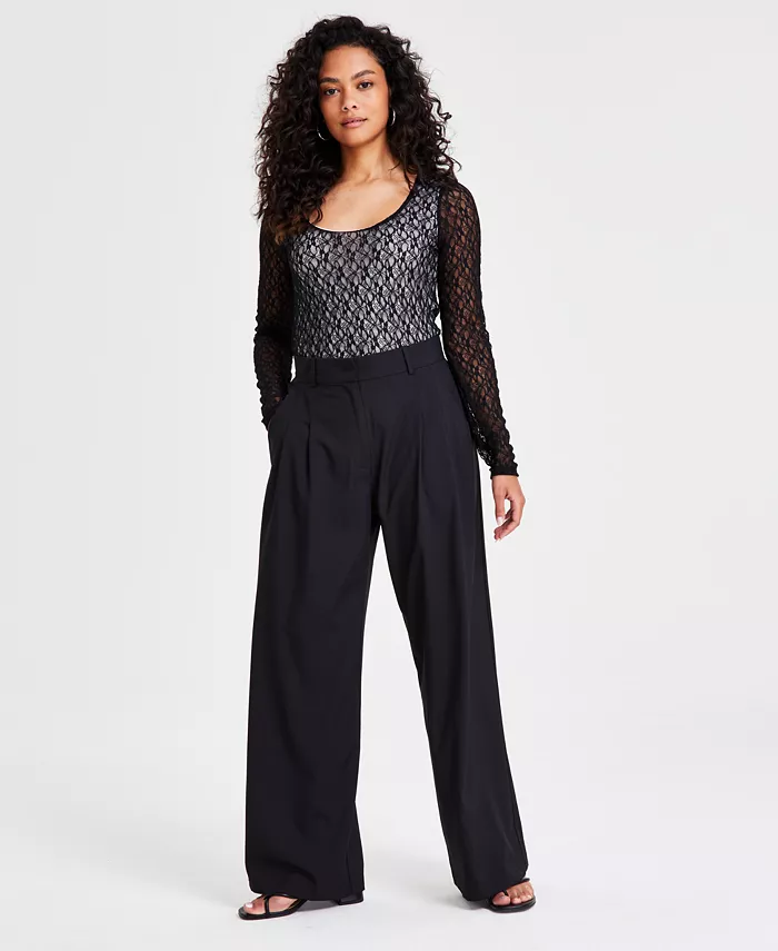 Укороченные брюки с широкими штанинами Bar III, черный
Укороченные брюки с широкими штанинами Bar III, черный