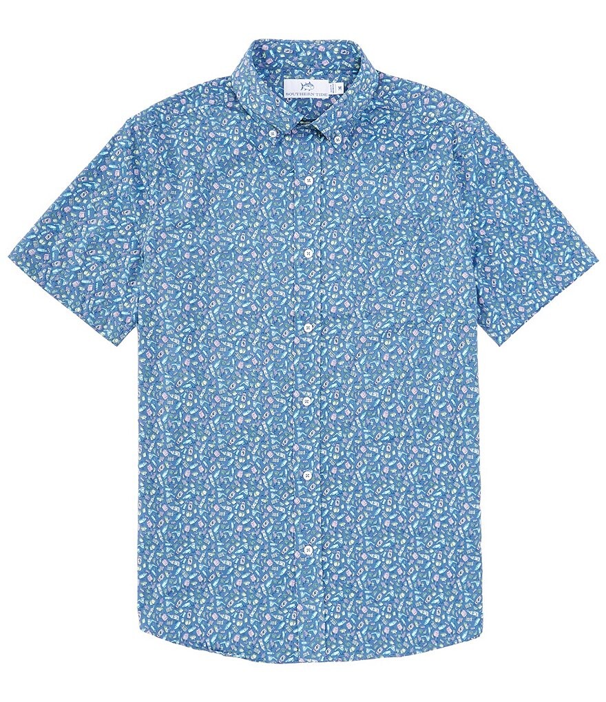 Рубашка из эластичной тканой ткани с короткими рукавами Southern Tide Intercoastal Brrr° Performance Dazed And Transfused, синий
Рубашка из эластичной тканой ткани с короткими рукавами Southern Tide Intercoastal Brrr° Performance Dazed And Transfused, синий