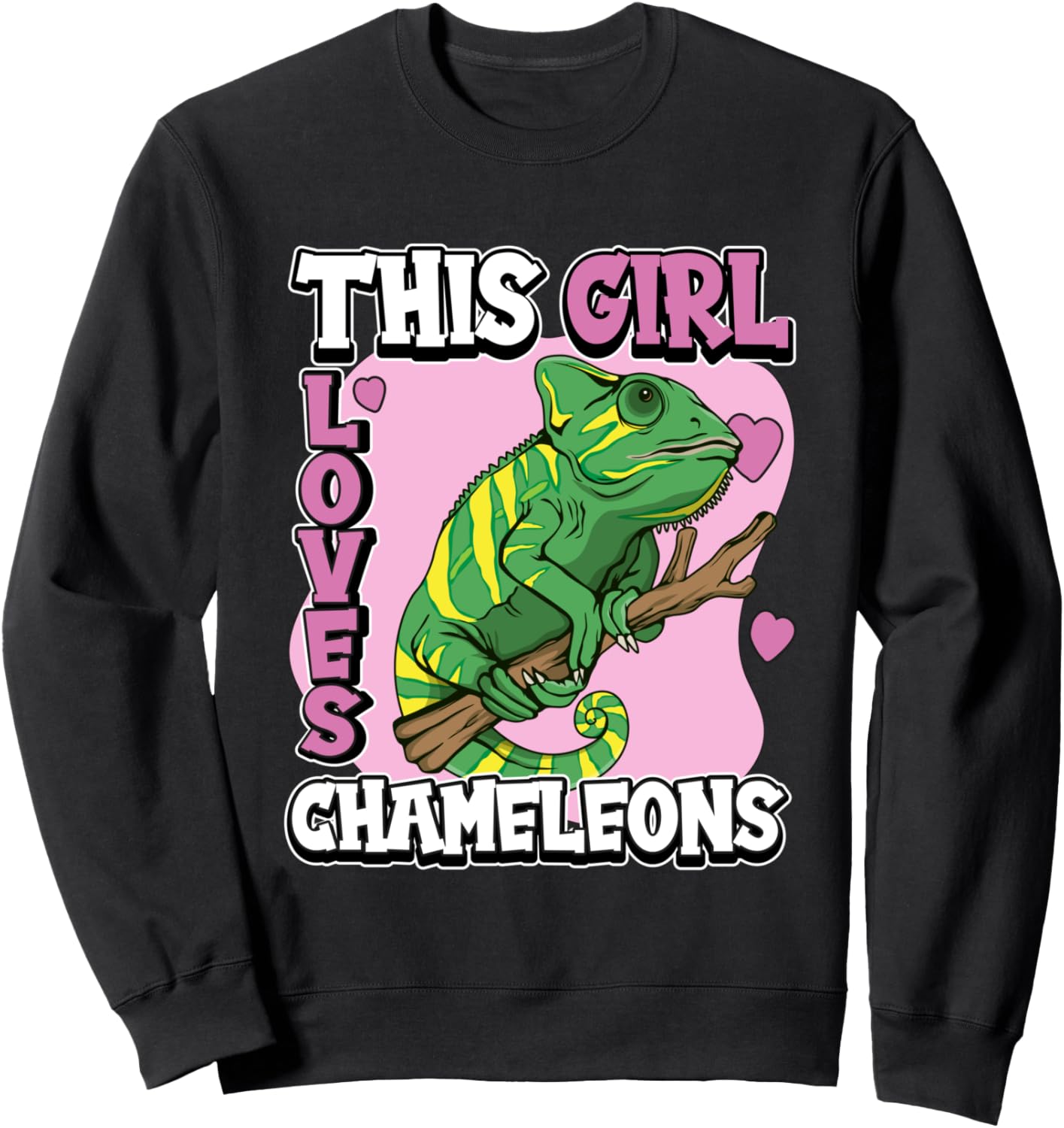 Хамелеон. Эта девушка обожает хамелеонов. Толстовка с хамелеоном Funny Chameleon Merch, черный
Хамелеон. Эта девушка обожает хамелеонов. Толстовка с хамелеоном Funny Chameleon Merch, черный