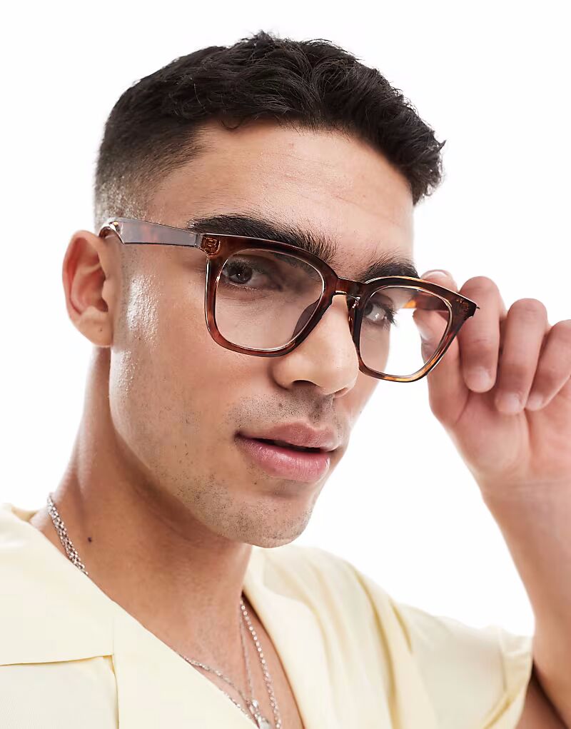 Круглые очки ASOS DESIGN с черепаховой оправой и прозрачными линзами
Круглые очки ASOS DESIGN с черепаховой оправой и прозрачными линзами