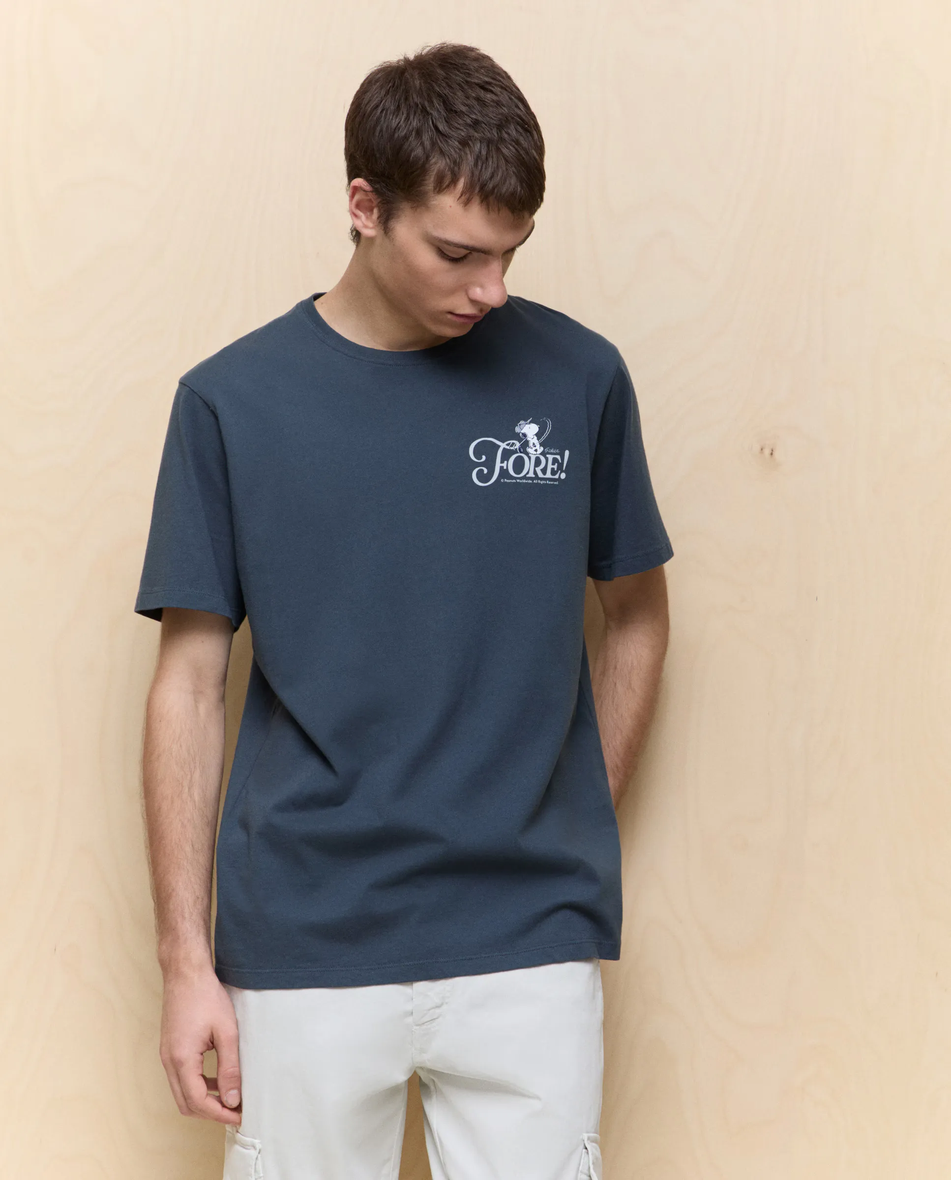 Футболка мужская с коротким рукавом Snoopy Easy Wear, темно-зеленый 
Футболка мужская с коротким рукавом Snoopy Easy Wear, темно-зеленый