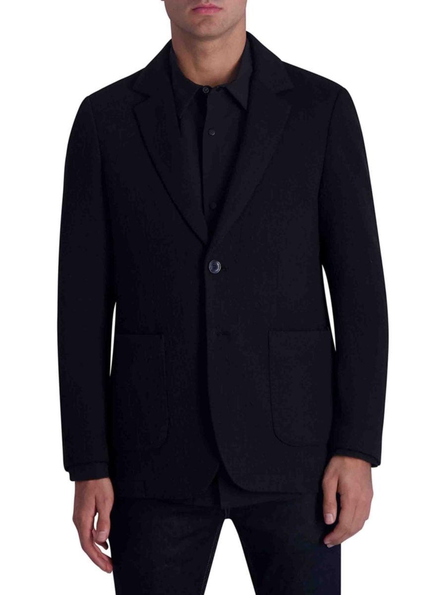 Текстурированный блейзер Karl Lagerfeld Paris, черный
Текстурированный блейзер Karl Lagerfeld Paris, черный