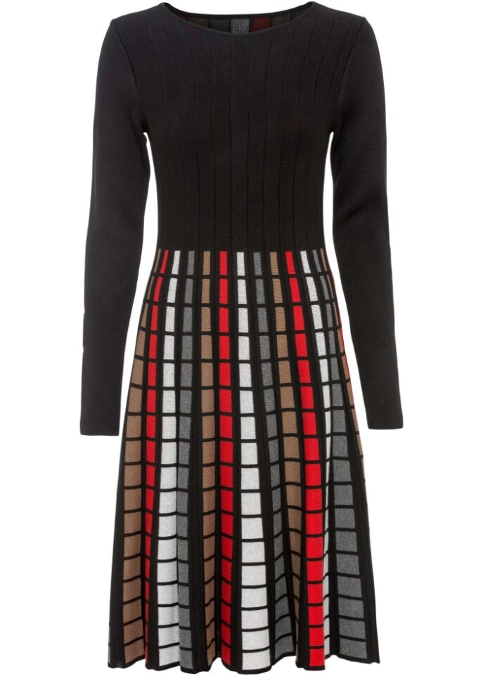 Трикотажное платье в клетку Bodyflirt Boutique, черный
Трикотажное платье в клетку Bodyflirt Boutique, черный