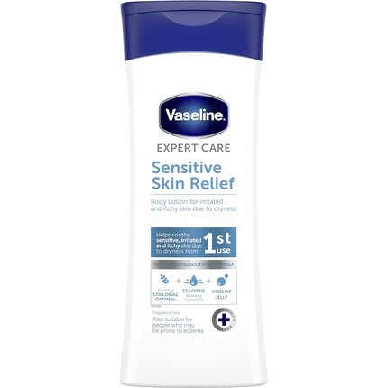 Vaseline Expert Care Sensitive Skin Relief, дерматологически протестированный увлажняющий лосьон для тела, 400 мл
Vaseline Expert Care Sensitive Skin Relief, дерматологически протестированный увлажняющий лосьон для тела, 400 мл