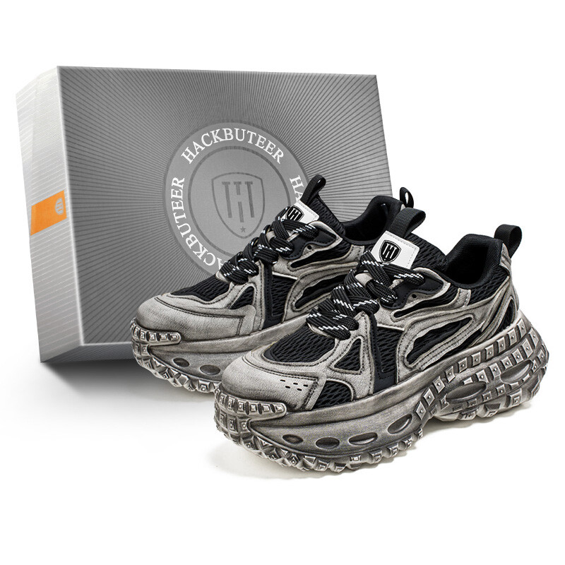 Кроссовки мужские толстые низкие Hackbuteer, черный
Кроссовки мужские толстые низкие Hackbuteer, черный
