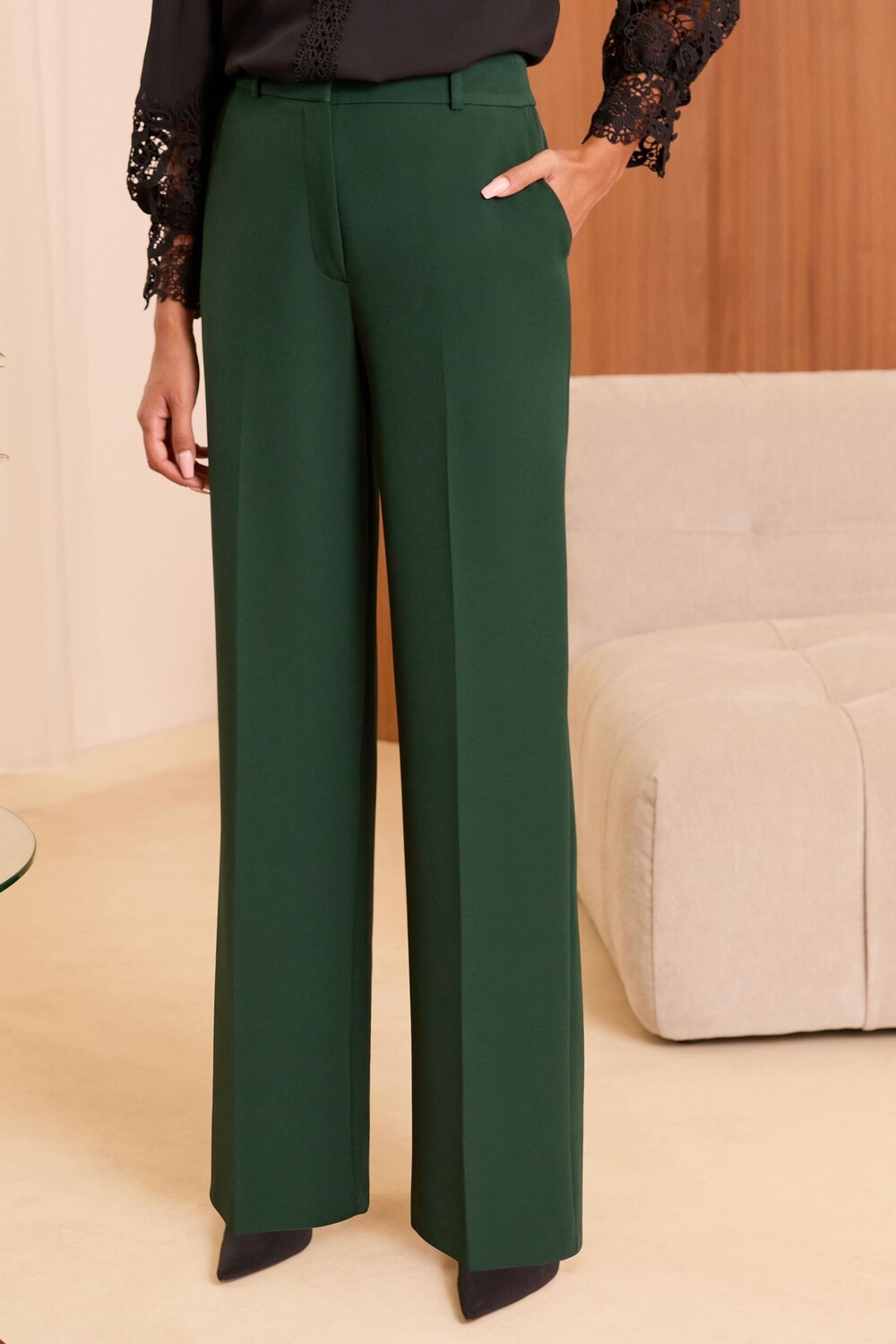 Широкие брюки с высокой талией Love & Roses, бирюзовый
Широкие брюки с высокой талией Love & Roses, бирюзовый