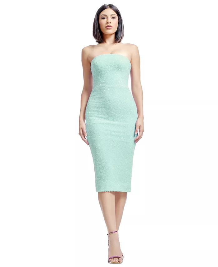 Женское платье Viviana без бретелек с пайетками Dress the Population, зеленый
Женское платье Viviana без бретелек с пайетками Dress the Population, зеленый