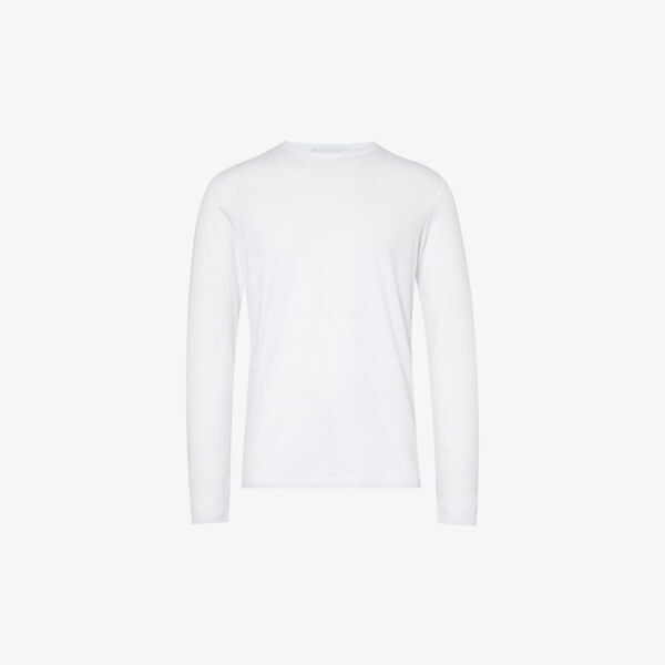 Футболка Sun из хлопкового джерси с круглым вырезом и длинными рукавами Sunspel, белый
Футболка Sun из хлопкового джерси с круглым вырезом и длинными рукавами Sunspel, белый