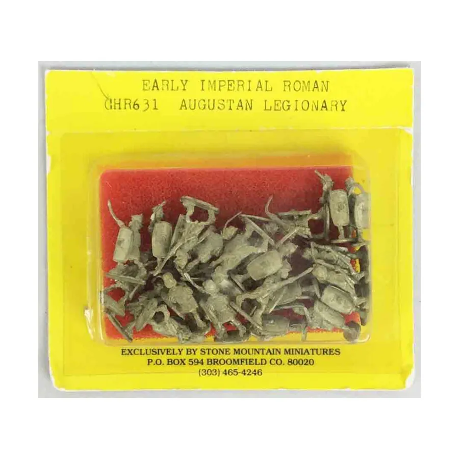 Легионер (1 век нашей эры), Early Imperial Roman Miniatures (15mm) (Stone Mountain Miniatures)
Легионер (1 век нашей эры), Early Imperial Roman Miniatures (15mm) (Stone Mountain Miniatures)