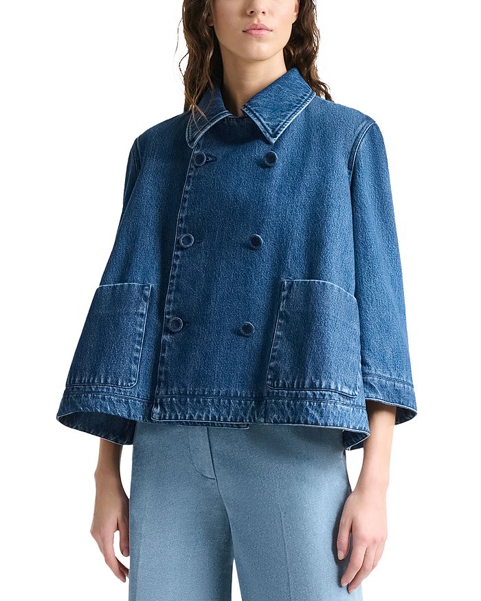 Хейден Жакет А-силуэта Altuzarra, синий 
Хейден Жакет А-силуэта Altuzarra, синий