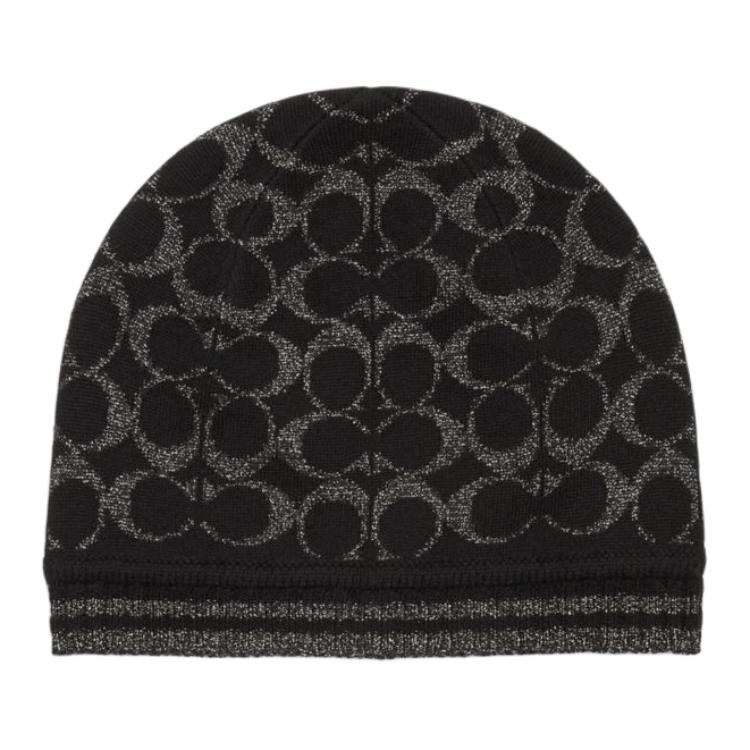 Шапка из мериносовой шерсти унисекс черная COACH
Шапка из мериносовой шерсти унисекс черная COACH