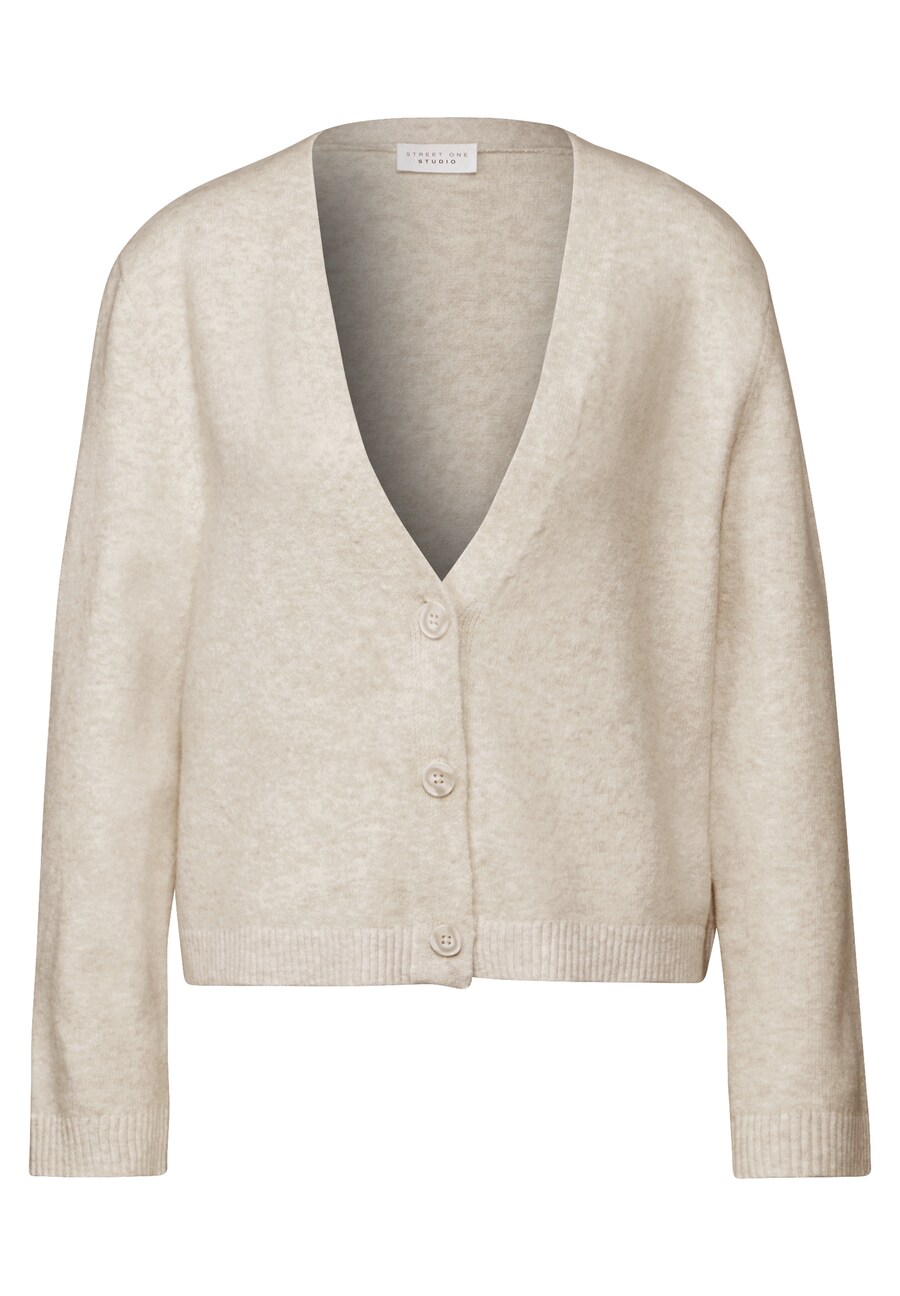 Вязаный кардиган Street One Studio, кремовый
Вязаный кардиган Street One Studio, кремовый