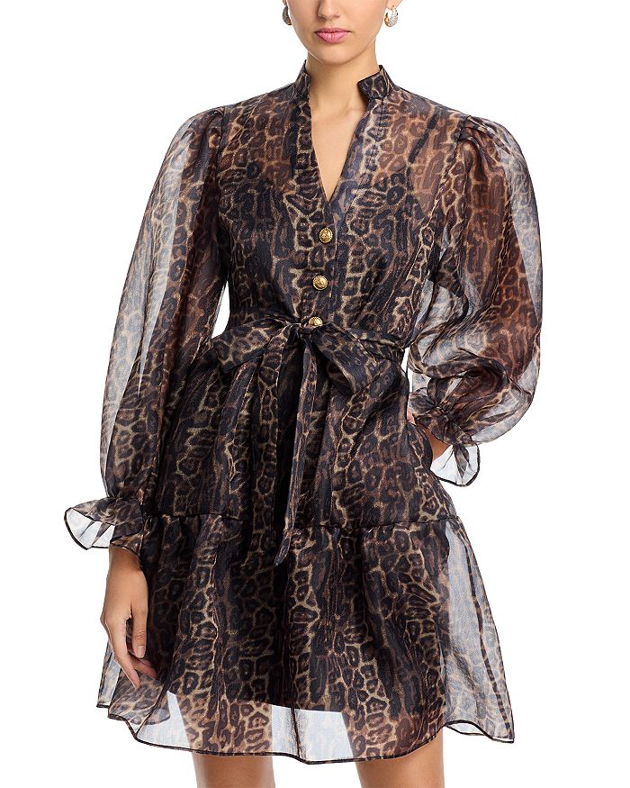 Платье из органзы с леопардовым принтом и V-образным вырезом Nancy Yang, коричневый
Платье из органзы с леопардовым принтом и V-образным вырезом Nancy Yang, коричневый