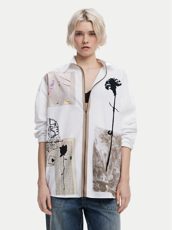 Свободная рубашка Recortes 25SWCW23 Desigual, белый
Свободная рубашка Recortes 25SWCW23 Desigual, белый