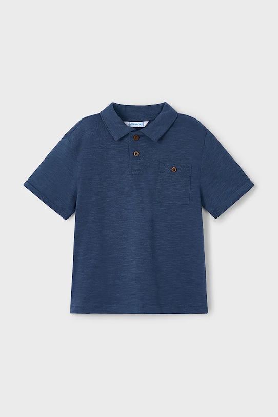 Хлопковая детская поло Mayoral, темно-синий
Хлопковая детская поло Mayoral, темно-синий