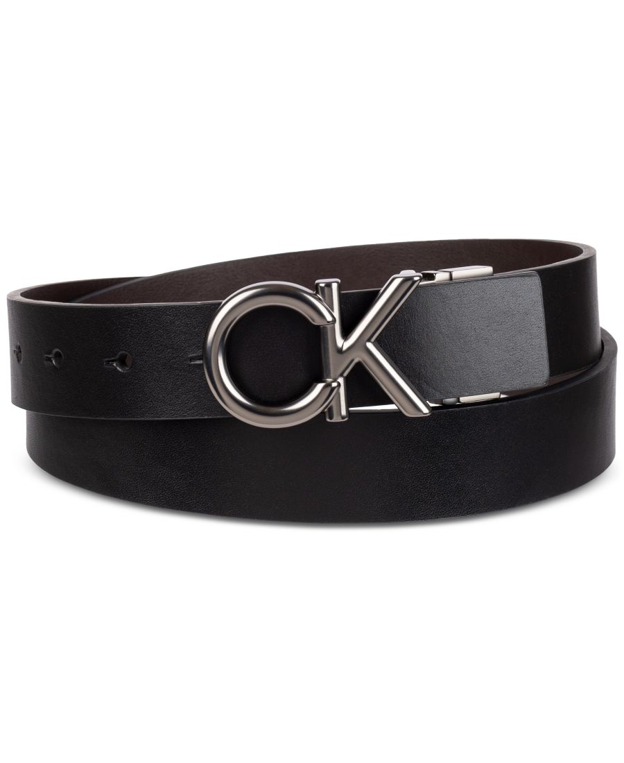 Мужской двусторонний кожаный ремень с монограммой и пряжкой Calvin Klein, Black/Brown
Мужской двусторонний кожаный ремень с монограммой и пряжкой Calvin Klein, Black/Brown