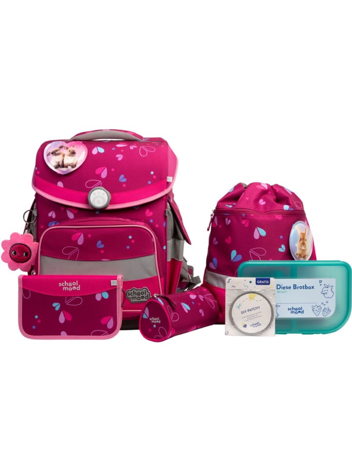 SCHOOL-MOOD Набор из 7 школьных сумок Timeless Pro Klara Bunny в красно-розовом цвете
SCHOOL-MOOD Набор из 7 школьных сумок Timeless Pro Klara Bunny в красно-розовом цвете