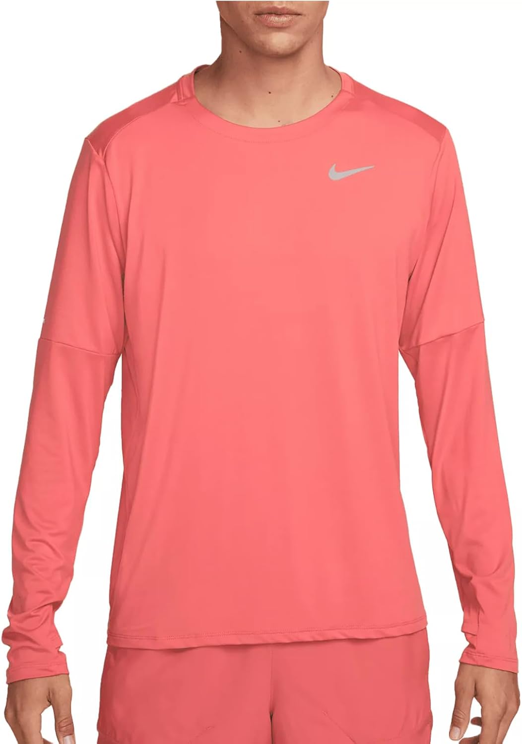 Мужская беговая футболка Nike Dri-FIT Element с длинным рукавом и круглым вырезом, с отверстиями для больших пальцев, Adobe 655
Мужская беговая футболка Nike Dri-FIT Element с длинным рукавом и круглым вырезом, с отверстиями для больших пальцев, Adobe 655