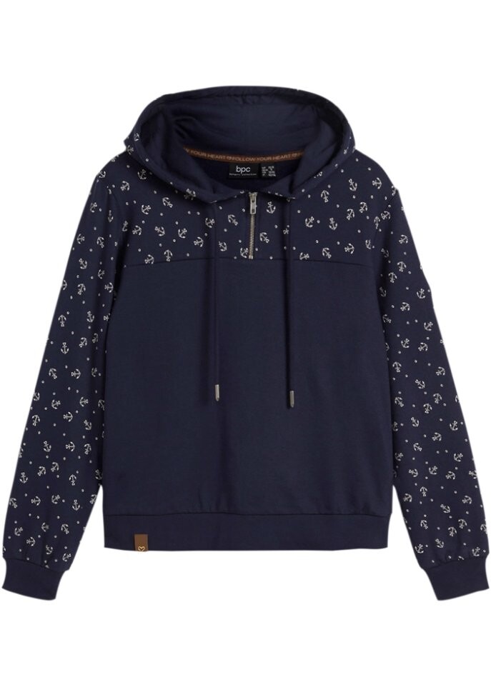 Толстовка с капюшоном на молнии Bpc Bonprix Collection, синий
Толстовка с капюшоном на молнии Bpc Bonprix Collection, синий