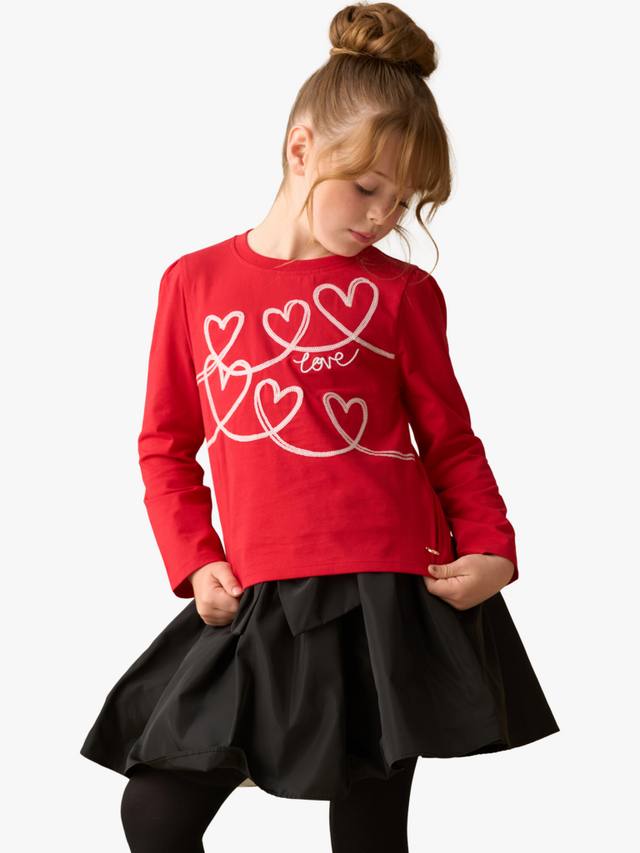 Детский топ с длинными рукавами из хлопкового джерси с пайетками в виде сердечек Angel & Rocket
Детский топ с длинными рукавами из хлопкового джерси с пайетками в виде сердечек Angel & Rocket