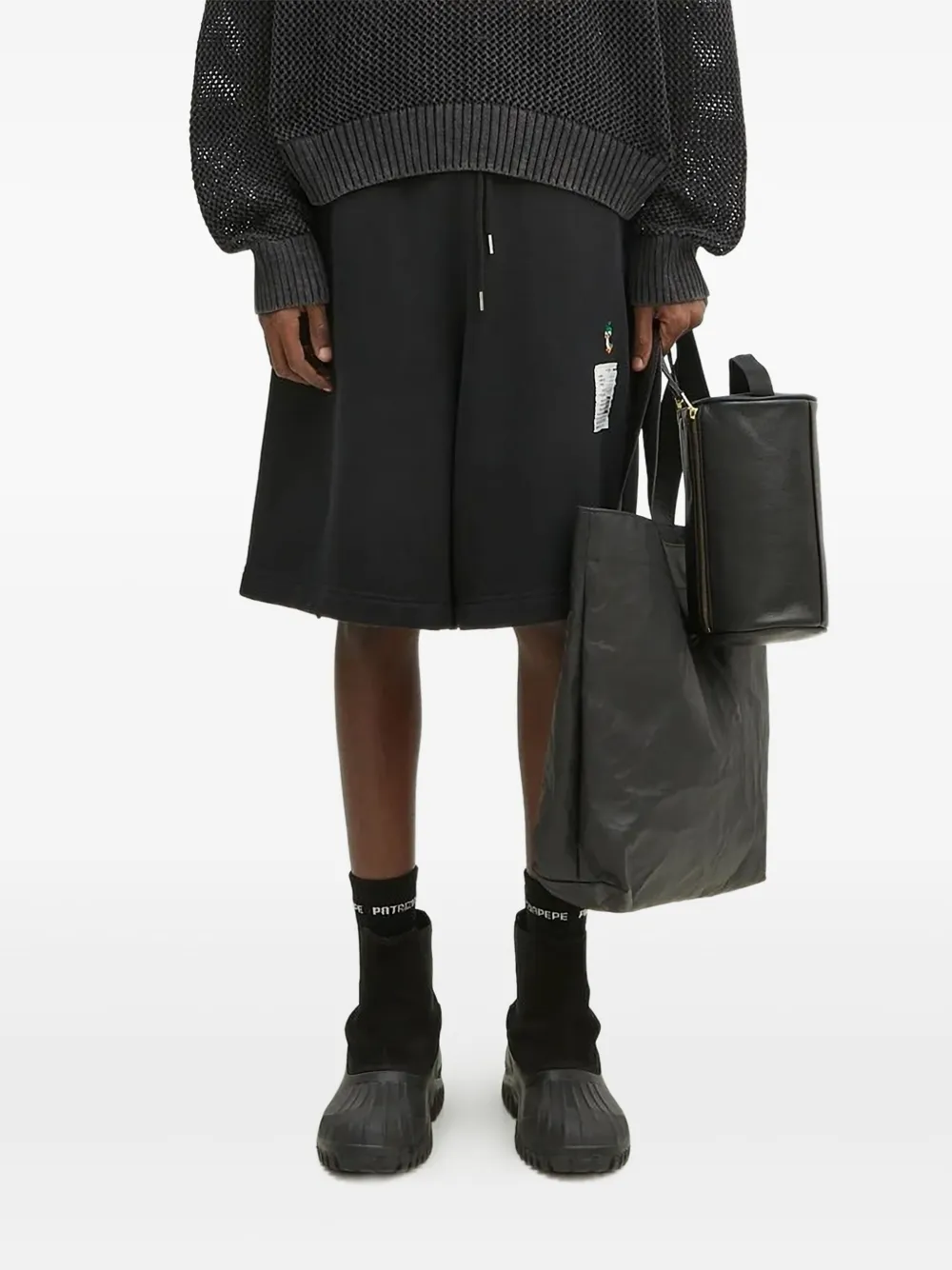 Спортивные шорты с накладными карманами на шнурке Maison Mihara Yasuhiro, черный
Спортивные шорты с накладными карманами на шнурке Maison Mihara Yasuhiro, черный