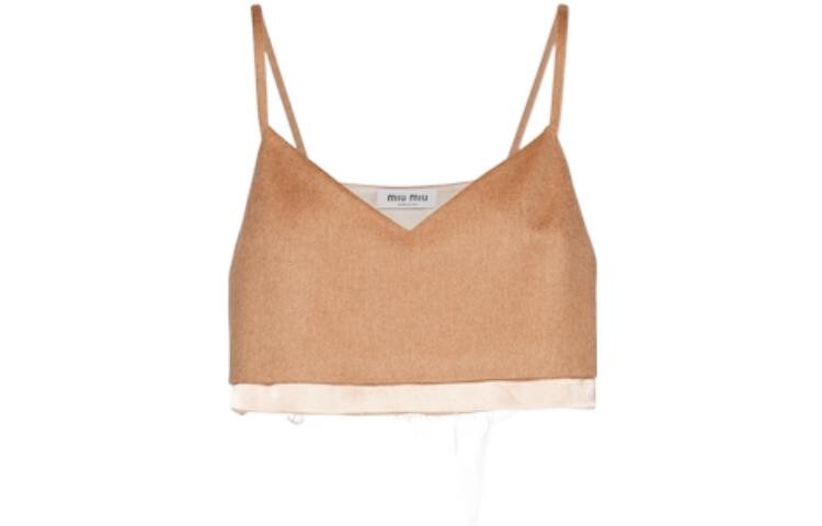 Майка женская Miu Miu, бежевый / коричневый
Майка женская Miu Miu, бежевый / коричневый