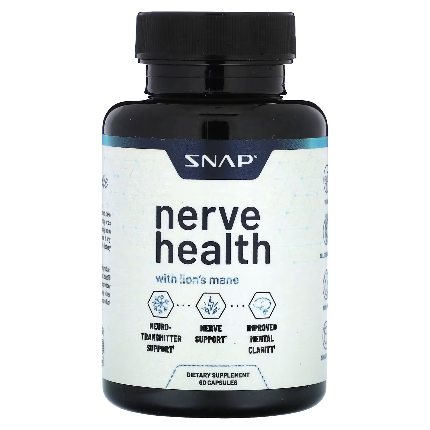 Добавка Snap Supplements Nerve Health, 60 капсул
Добавка Snap Supplements Nerve Health, 60 капсул