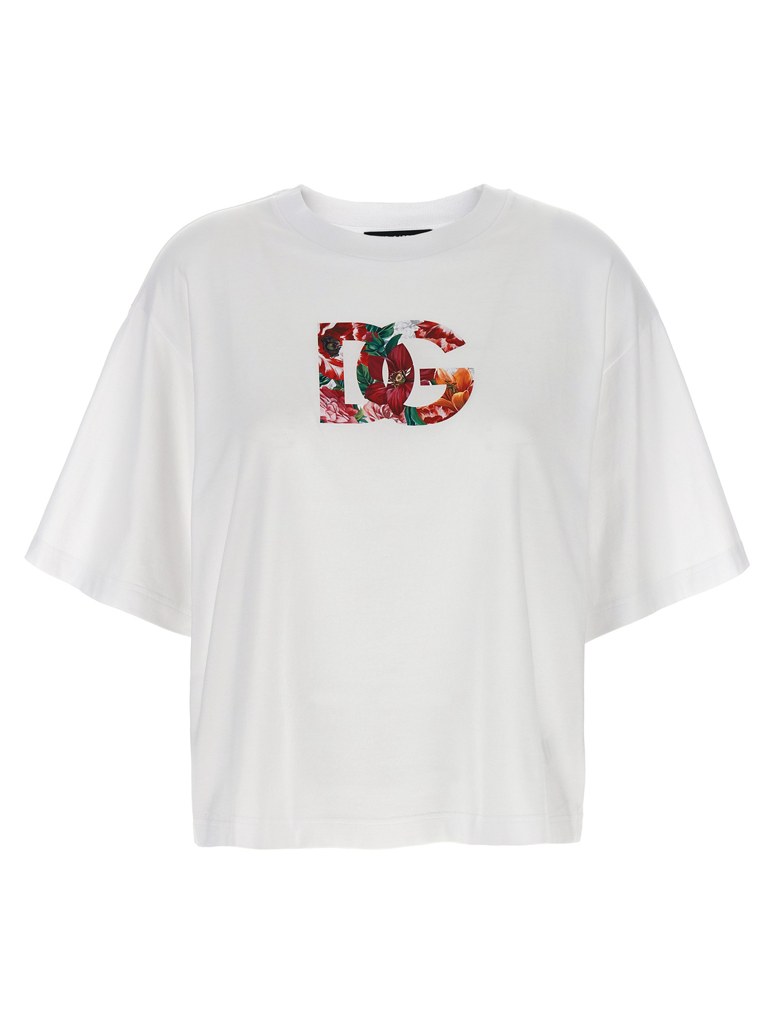 Футболка с цветочным логотипом DOLCE & GABBANA, белый
Футболка с цветочным логотипом DOLCE & GABBANA, белый