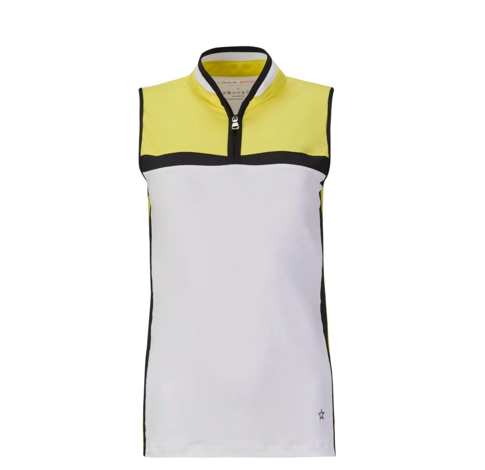 Женский топ без рукавов Kelsey белого/лимонного цвета Lohla Sport
Женский топ без рукавов Kelsey белого/лимонного цвета Lohla Sport