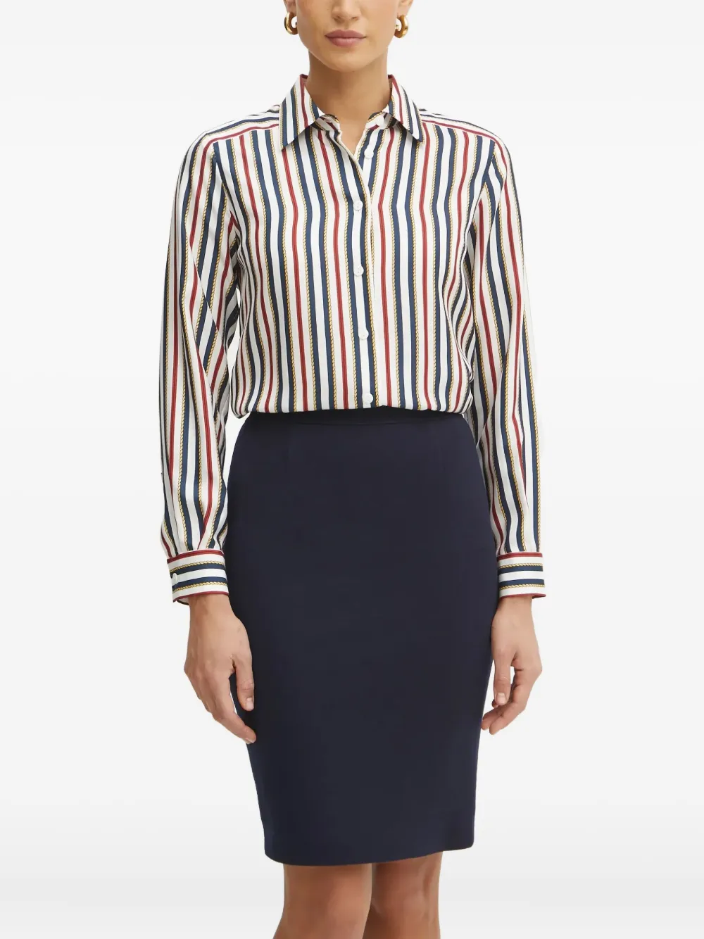 Полосатая рубашка LUISA SPAGNOLI, белый
Полосатая рубашка LUISA SPAGNOLI, белый