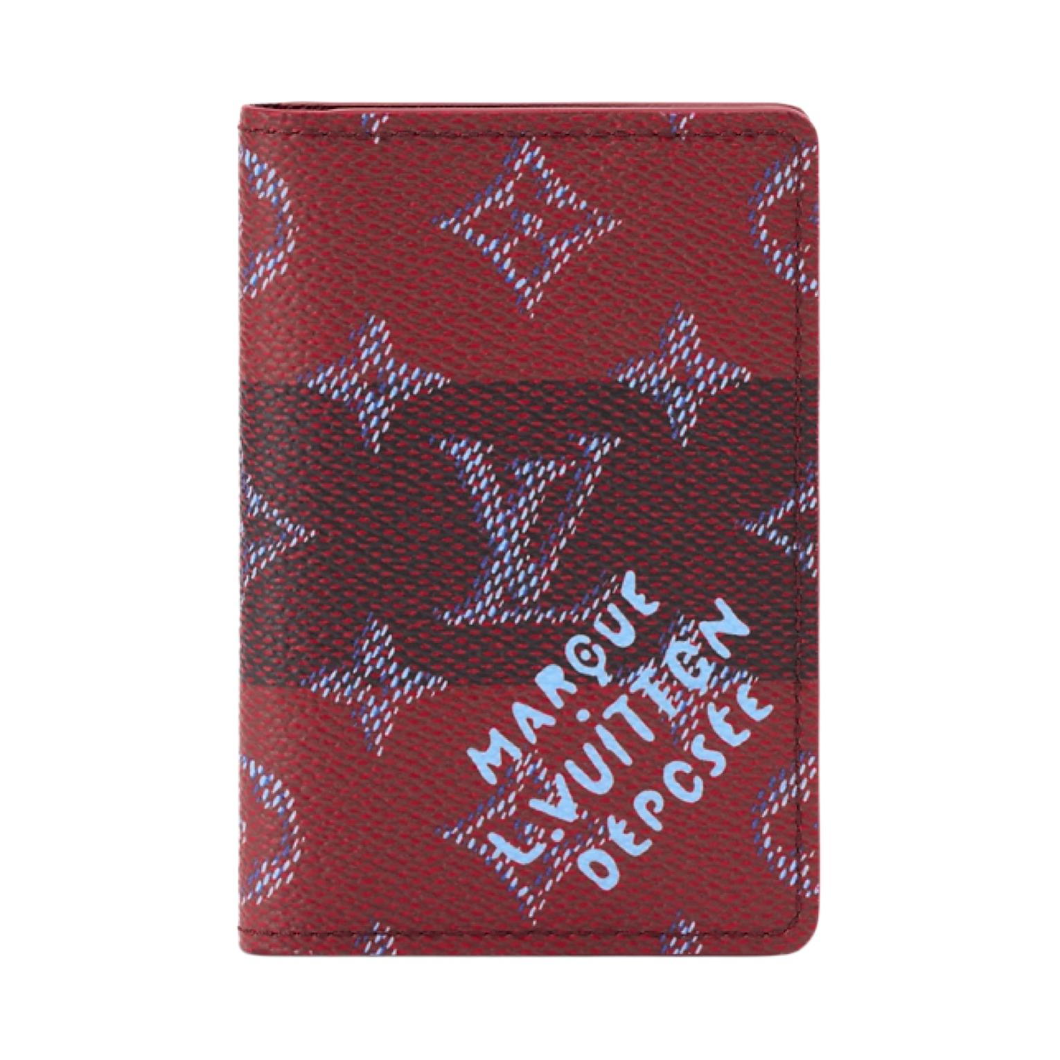 LOUIS VUITTON Pocket Organiser Coated Canvas Wallet Women's Dark Red
LOUIS VUITTON Pocket Organiser Coated Canvas Wallet Women's Dark Red