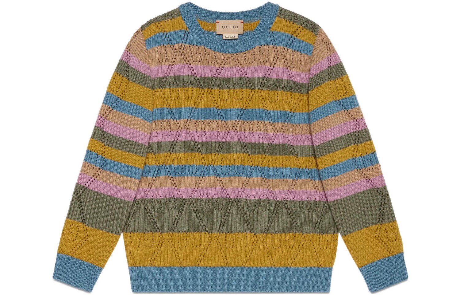 Свитер детский Gucci, синий / желтый / фиолетовый
Свитер детский Gucci, синий / желтый / фиолетовый