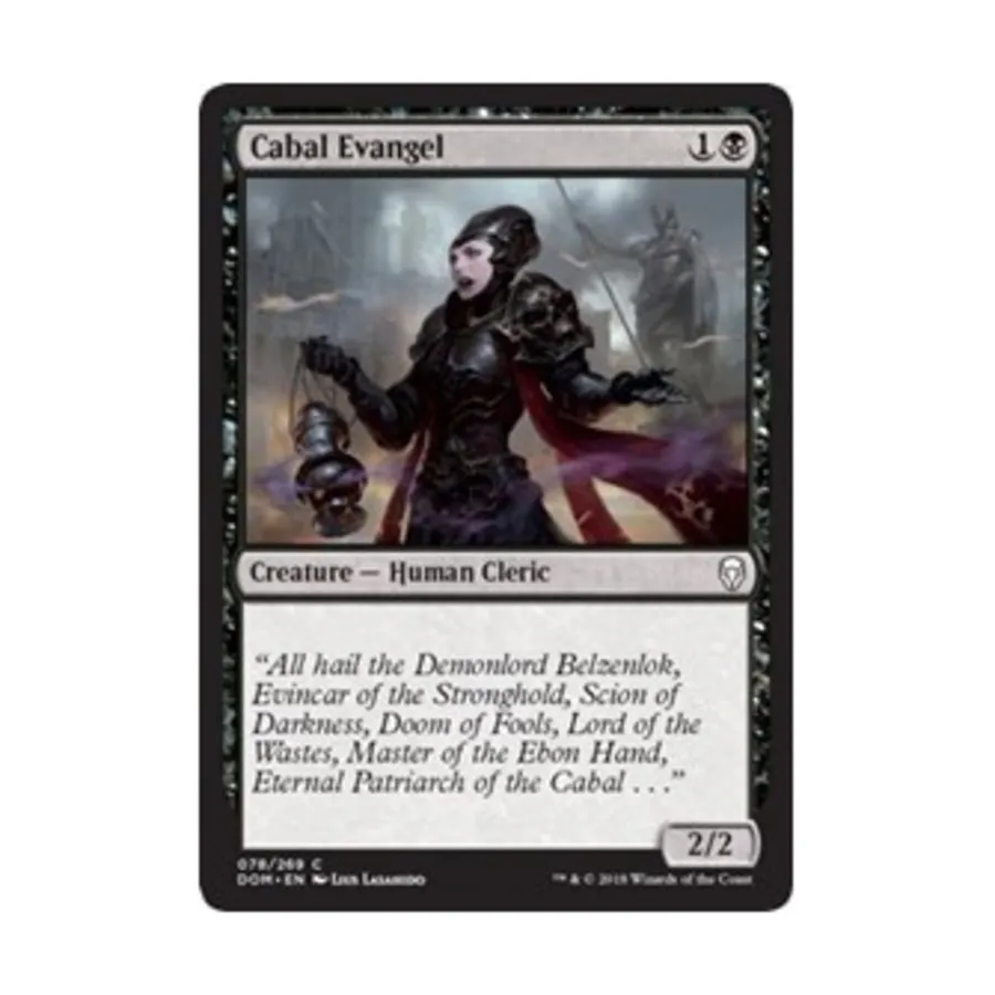 CCG Кабал Евангелист (К), MTG - Dominaria
CCG Кабал Евангелист (К), MTG - Dominaria