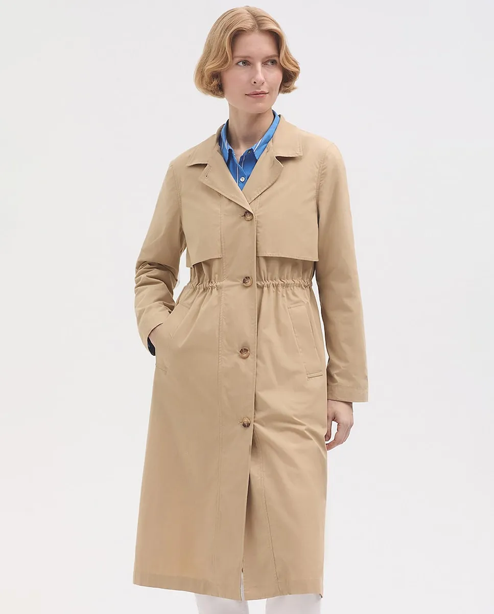 Водоотталкивающий женский тренч с воротником-стойкой Nice Things, бежевый
Водоотталкивающий женский тренч с воротником-стойкой Nice Things, бежевый