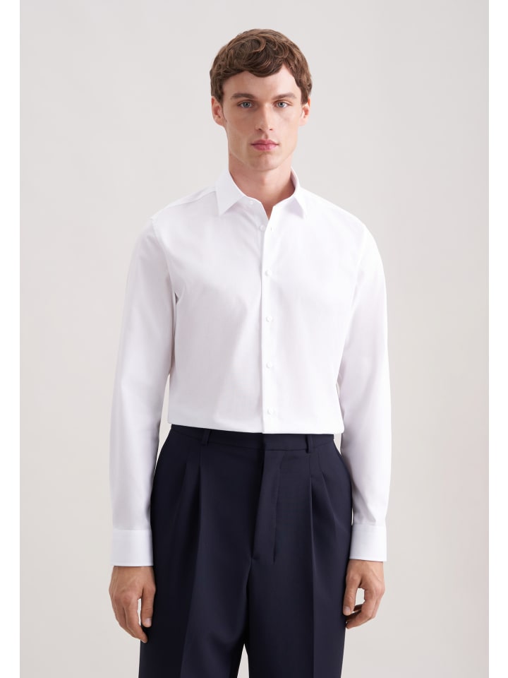 Seidensticker Деловая рубашка приталенного кроя белого цвета
Seidensticker Деловая рубашка приталенного кроя белого цвета