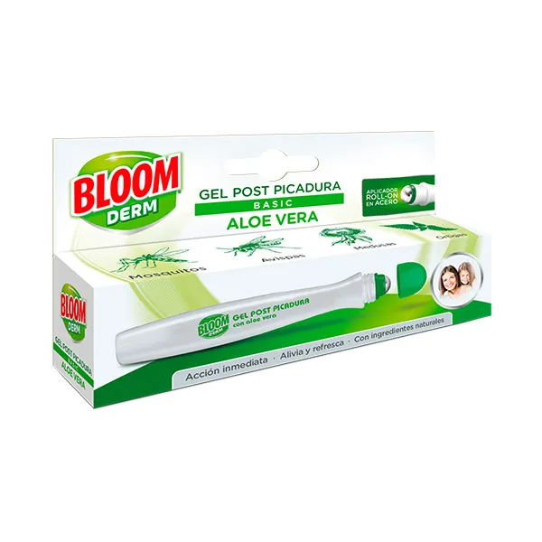 Гель после укуса Aloe Vera Bloom, 10 ml
Гель после укуса Aloe Vera Bloom, 10 ml