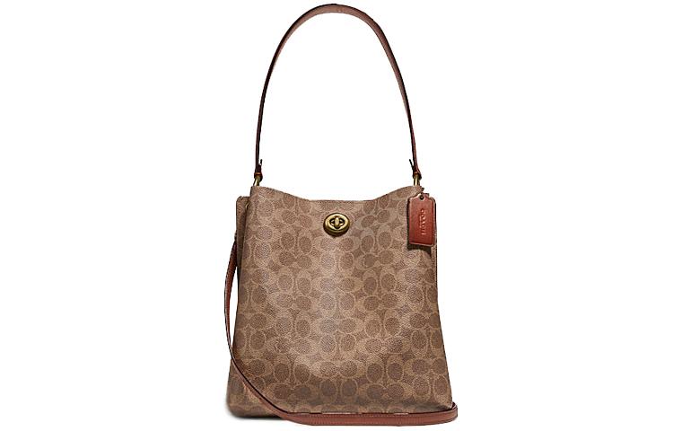 COACH Шарли холщовая сумка через плечо с кожаной отделкой среднего размера в красно-коричневом цвете
COACH Шарли холщовая сумка через плечо с кожаной отделкой среднего размера в красно-коричневом цвете