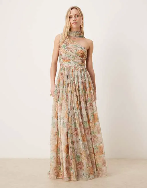 Нежно-коричневое платье макси с воротником-шарфом Lace & Beads Petite на одно плечо
Нежно-коричневое платье макси с воротником-шарфом Lace & Beads Petite на одно плечо