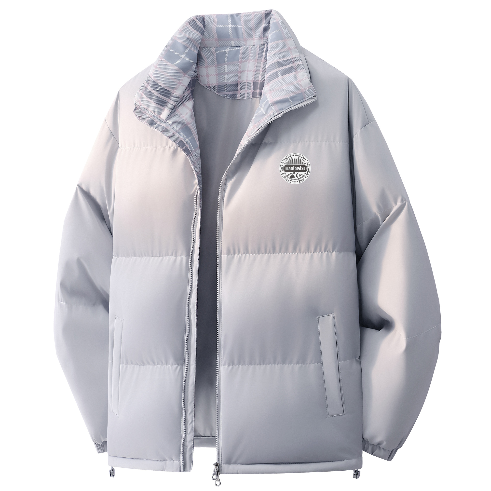 Пуховик Unisex Stand Collar Thickened Padded Puffer Jacket WARRIOR, серый
Пуховик Unisex Stand Collar Thickened Padded Puffer Jacket WARRIOR, серый