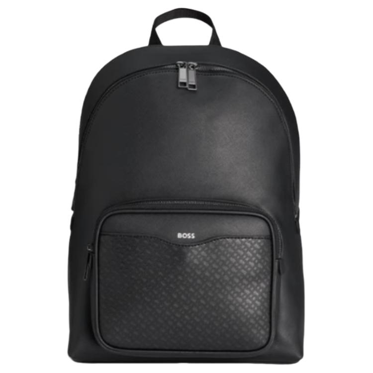 HUGO BOSS Чёрный рюкзак среднего размера из регенерированной кожи для мужчин
HUGO BOSS Чёрный рюкзак среднего размера из регенерированной кожи для мужчин