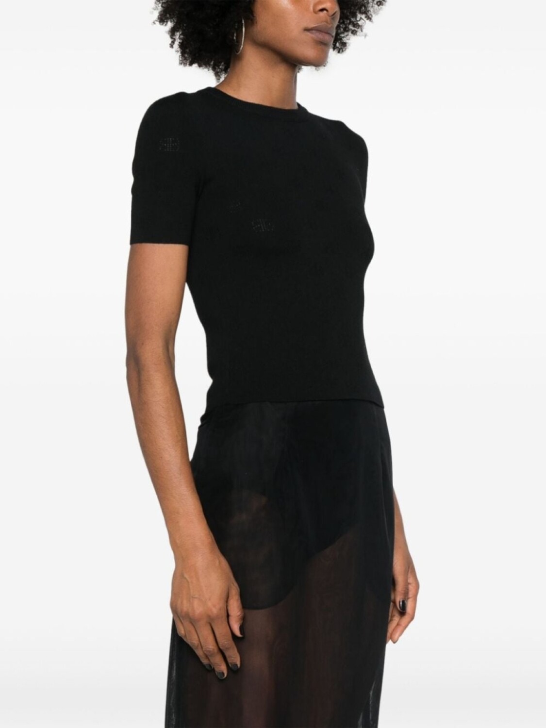 Balenciaga трикотажная футболка с логотипом BB, черный
Balenciaga трикотажная футболка с логотипом BB, черный