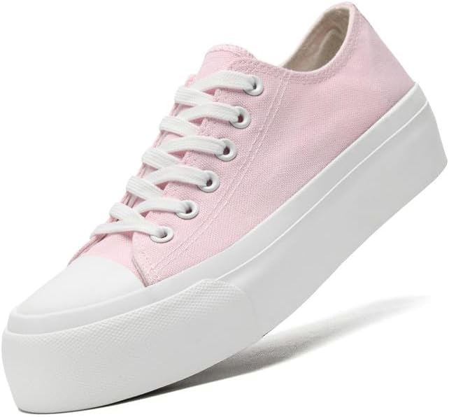 Платформенные кеды для женщин и мужчин, низкие тканевые туфли для женщин, классические кеды на шнуровке, повседневные кроссовки для тенниса и прогулок Xraehni, розовый
Платформенные кеды для женщин и мужчин, низкие тканевые туфли для женщин, классические кеды на шнуровке, повседневные кроссовки для тенниса и прогулок Xraehni, розовый