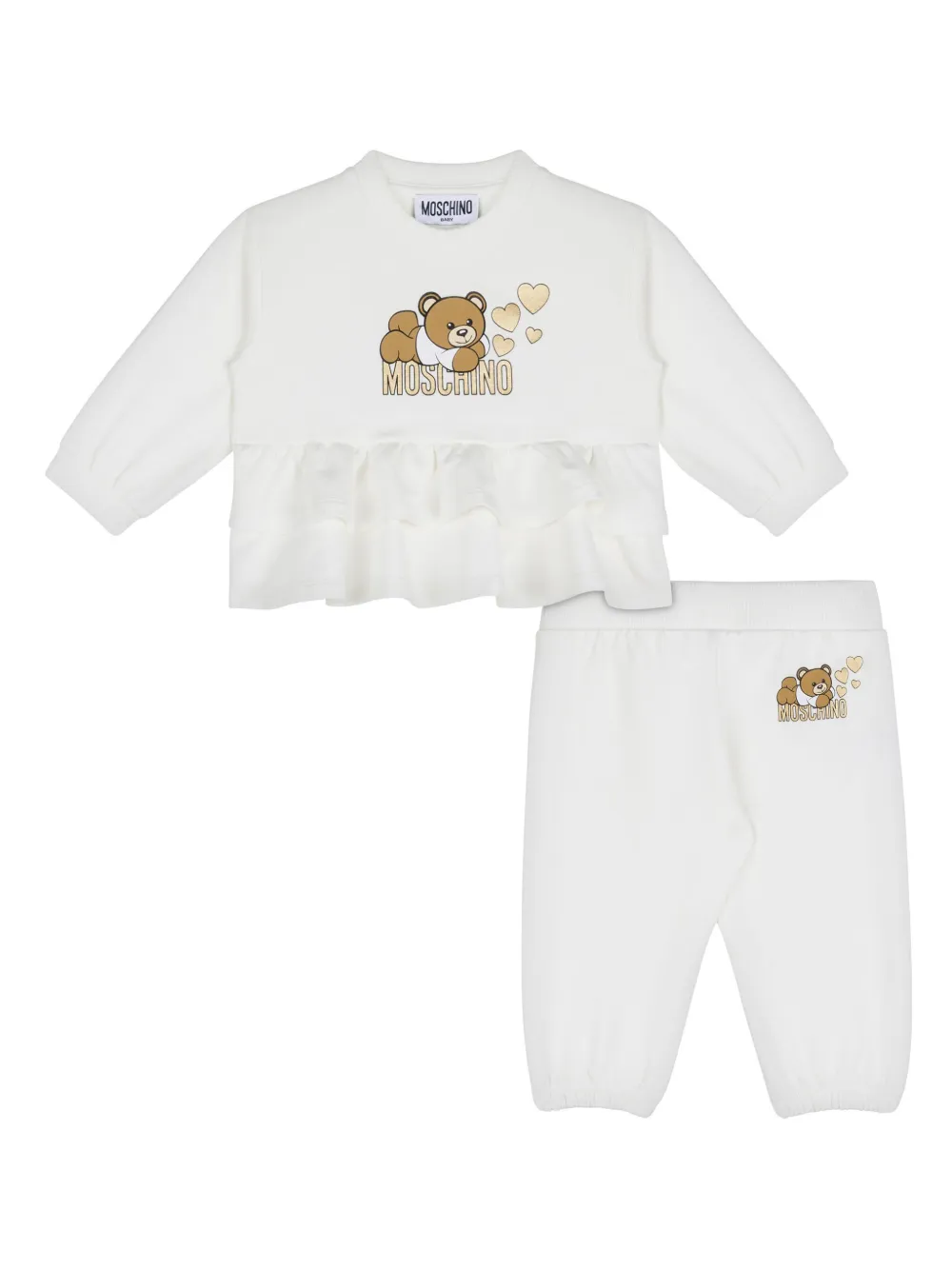 Спортивный костюм Teddy Bear Moschino Kids, белый
Спортивный костюм Teddy Bear Moschino Kids, белый