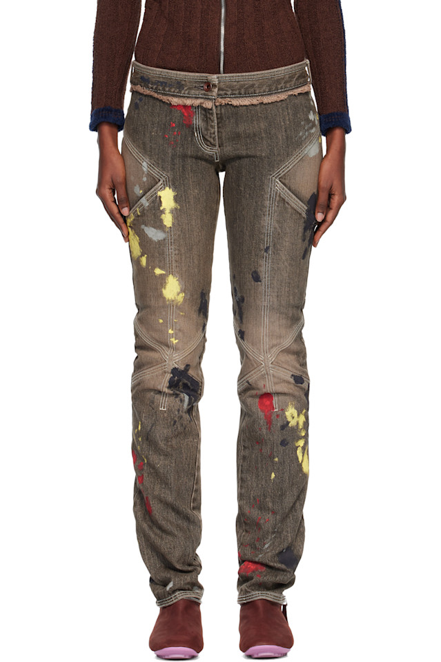 Kiko Kostadinov Коричневые джинсы-клеш, узкие
Kiko Kostadinov Коричневые джинсы-клеш, узкие