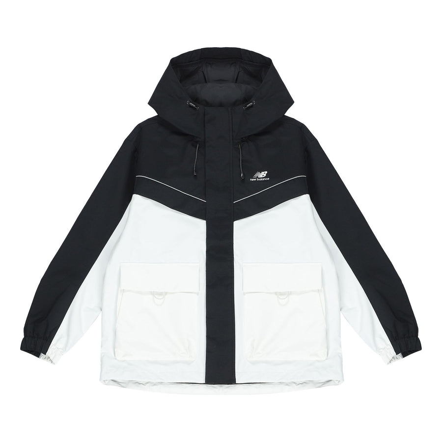 Куртка New Balance Windproof Jacket 'Black White', черный 
Куртка New Balance Windproof Jacket 'Black White', черный