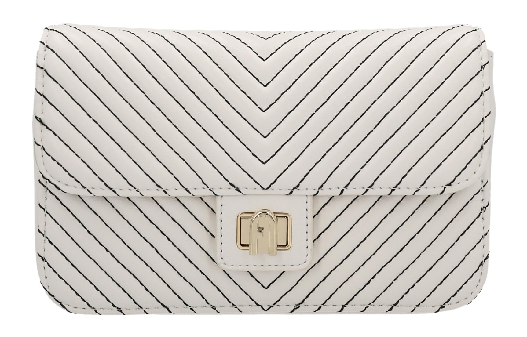 Furla Поп-звезда кожаная сумка через плечо женская бело-черная
Furla Поп-звезда кожаная сумка через плечо женская бело-черная